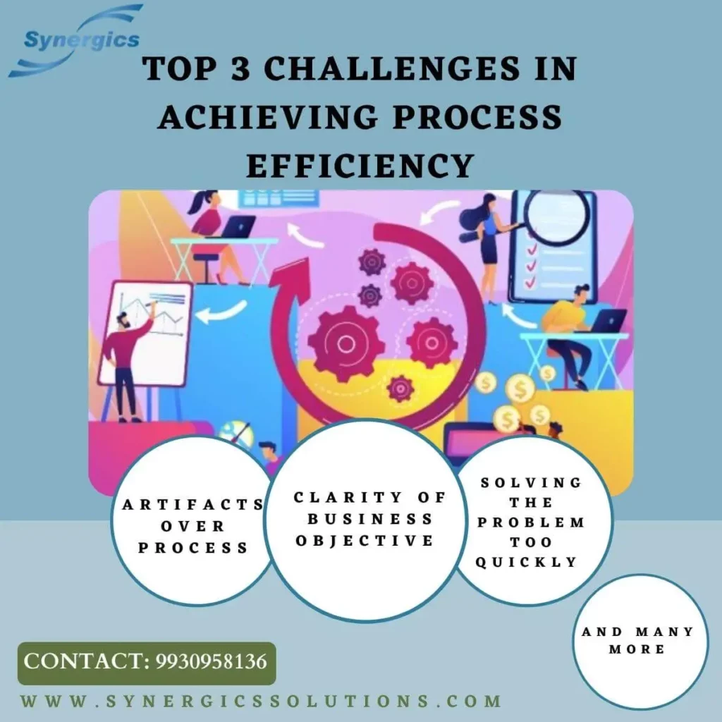 Top 3 challenges in achieving process efficiency