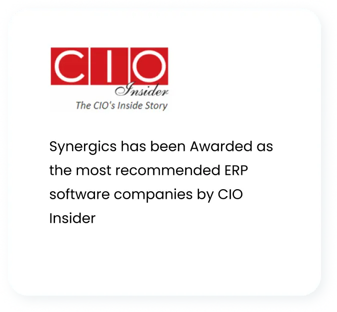 synergics cerfified
