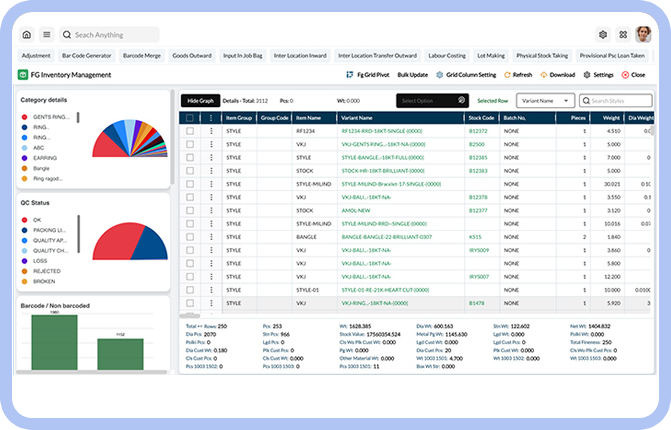 Jewellery Inventory Management